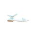 J.Crew Sandals: Blue Solid Shoes - Women's Size 8 - Open Toe