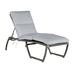 Summer Classics Skye 80.5" Long Reclining Single Chaise w/ Cushions Wicker/Rattan in Gray | Outdoor Furniture | Wayfair 358331+C483749W749