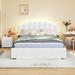 Ivy Bronx Kaura Bed Upholstered in White | 41.9 H x 83.5 W x 62.2 D in | Wayfair F68C7CFB1E534CAFB47B7F19D004DFB9