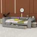 Red Barrel Studio® Philone Platform Bed Wood in Gray | 23.6 H x 63.2 W x 90.2 D in | Wayfair 531E029CDB3E48FBBD21702A33D48E4B