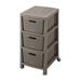 Rebrilliant Mondel 3 Drawer Plastic in Brown | 26.25 H x 13.11 W x 15.51 D in | Wayfair CD00745A5BC646AAB65C22844B731B47