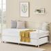 Winston Porter Neevin Daybed Metal in White | 37.2 H x 41.6 W x 78.8 D in | Wayfair 50FE19E3123340F2BC89715A5DF587E7