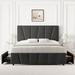 Ebern Designs Kadejia Upholstered Storage Platform Bed Upholstered in Gray | 45.7 H x 57.1 W x 78 D in | Wayfair 7C7AAA5C380341A4B305FE70ECF49D56