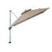 Arlmont & Co. Roxas 360-Degree Rotation 118" Square Cantilever Umbrella w/ Cover, Polyester in Brown | 109 H x 118 W x 118 D in | Wayfair