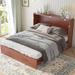 Gracie Oaks Anabel Bed Wood in Brown | 40.55 H x 62 W x 78 D in | Wayfair A7F0CAA32BEE4DAB9074AAC9B5430F06
