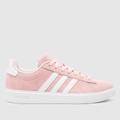 adidas grand court 2.0 trainers in white & pink