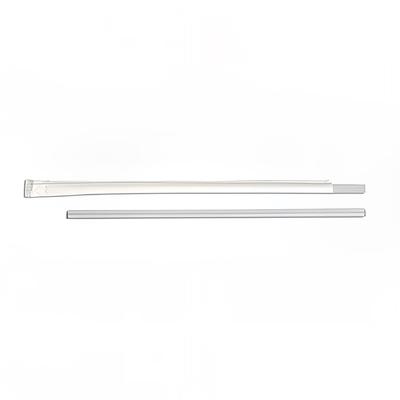 D&W Fine Pack DSTJW4-500T 10 1/4" Wrapped Jumbo Straws - Polypropylene, Clear, Case of 2000
