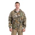 Berne SZ101T Men's Tall Heritage Thermal-Lined Full-Zip Hooded Sweatshirt in Realtree Edge size 5XT | Fleece