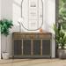47.64" W 4 Doors Modern Sideboard with 3 Top Drawers, Freestanding Sideboard Storage Cabinet
