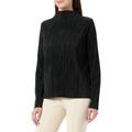 s.Oliver BLACK LABEL Damen Langarmshirt mit Stehkragen Black 40