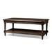 Maven Lane Pullman Traditional Rectangular Wooden Coffee Table, Antiqued Brown - Antiqued Brown - 53