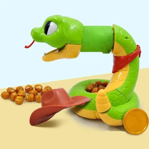 Cartoon elektrische Klapper schlange Spielzeug Schlangen kopf Pop-up-Schlange für Kinderspiel zeug