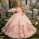 Rosa Blumen mädchen Kleid Spitze Tüll Rüschen Stickerei elegante Prinzessin Kommunion Geburtstags