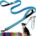 Dog Lead - With Two Padded Handles Two Dog Leads Modes Double-Sided Reflective Nylon Dog Leash for Training&Walking Perfect for Medium &Large Dogs