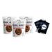 Dry Pork & Bacon Jerky Treats for Dogs - 3 pack - 16 oz per pack - plus 3 My Outlet Mall Resealable Storage Pouches