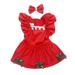 COOLL Princess Pet Dress 1 Set Pet Dress Christmas Dog Costume Elegant Red Skirt with Bow Headdress Cat Princess Dress Pet
