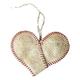 Waroomhouse Heart-shaped Pendant Home Decor Pendant Baseball Pendant Heart-shaped Handmade Vintage Style with Hanging Rope Love-themed Pendant for Baseball Lovers