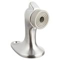 HYYYYH 485.26D Brass Door Stop with Keeper #12 x 1-1/4 FH WS Fastener with Plastic Anchor 1-5/8 Base Width x 2-5/8 Base Length 3 Height Chrome Plated Finish