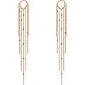 Stunning Sterling Silver Tassel Earrings | Long Gold Chandelier Earrings for Women | 925 Silver Hypoallergenic Hooks | Perfect Jewelry Accessory
