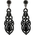 Bridal Crystal Art Deco Teardrop Chandelier Earrings - Elegant Wedding Jewelry for Women