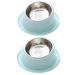 Macaron color inclined anti-ant hat-shaped oblique mouth 15Â° healthy eating non-slip cat food bowl blue