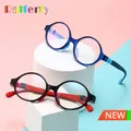 Vintage runde Brillen fassungen Kinder einfache Glas brillen weiche flexible anti blaue Brille