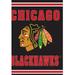 Chicago Blackhawks 28 x 44 Double-Sided Embossed Suede House Flag