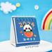 YEAHOO 2024 Cartoon Mini Calendar INS Student Desktop Clock In Decoration Calendar Cute Fruit Text Calendar(E)