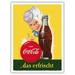 Drink (Trink) Coca Cola - Refreshing (Das Erfrischt) - Vintage Advertising Poster c.1950s - Master Art Print (Unframed) 9in x 12in