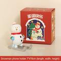 Ozmmyan Cute Christmas Gift Desktop Phone Holder Santa Claus Elk Penguin Bear Snowman Ornament Girl Heart Tablet Holder Gifts on sale and Clearance