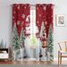 Sanviglor Christmas Grommet Blackout Window Drapes Thermal Insulated Window Drapes Eyelet Ring Top Window Curtain Room Darkening Curtain Style D 52x54in-2PCS