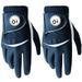 FINGER TEN Golf Gloves Men Left Hand Right Leather with Ball Marker Color Pack Mens Golf Glove All Weather Grip