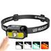 Trianu Headlamp Rechargeable 1300 Lumen Ultra-Light Bright Head Lamp 14 Modes Adjustable Waterproof Motion Sensor Headlight for Outdoor Camping Running Cycling Hiking