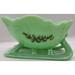 Holiday Christmas Large Glass Sleigh - Mosser Glass (Jade w/Holly)