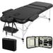 . Portable Massage Table Aluminum Massage Bed Spa Bed Therapy Table Collapsable Treatment Table Height Adjustable Salon Bed 28 Wide 3 Fold