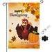 Thanksgiving Garden Flag Happy Thanksgiving Flags 12 x 18 Inch Thanksgiving House Flag Double-Sided 2 Layer Thanksgiving Turkey House Flag For Thanksgiving Decoration #73