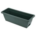 SDJMa 1 Pack 14.2 inches Rectangle Windowsill Planters with Drainage Tray Plastic Flower Herb Planters for Outdoor Indoor Plants Boxes Planters for Patio Garden Porch Yard Home Decor