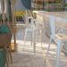 Flash Furniture 30 High Metal Indoor-Outdoor Barstool with Back White