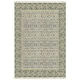 Casavani Hand Tufted Cotton Dhurrie Green Dining Room Carpets Outdoor Rugs 7x10 Feet