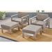 Christopher Knight Home Cape Coral Outdoor 2-Seater Aluminum Club Chair Chat Set with Ottomans by