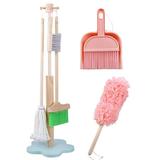 Holiday Toys Gifts Savings! Dvkptbk Wooden Mini Kitchen Home Cleaning Tool Pretend Furniture Play Toddler Toy Girl Kid Floor Brush Housekeeping Children Toys