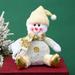 TUWABEII Gift for Kids Santa Claus Ornaments New Decorative Ornaments Snowman Doll Christmas Toys Plush and Stuffed Animals