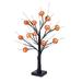 LED Tree Light Table Lamp with Pumpkin Bat Maples Leaves Night Light for Halloween Decoration