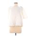 Ann Taylor 3/4 Sleeve Blouse: White Tops - Women's Size Small