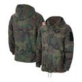 Men's Nike Camo Georgia Bulldogs Military Pack Lightweight Hoodie Performance Full-Snap Jacket