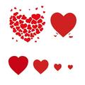 WQQZJJ Small Gifts Valentine s Day Red Sticker Heart Wall Sticker DIY Self-adhesive Glass Sticker Couples Gift Ideas Gifts For Women Gifts For Him Valentines Day Valentines Day Decor