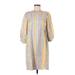 Ava James Casual Dress: Yellow Dresses - Women's Size Medium