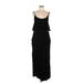 White Birch Casual Dress - Midi Scoop Neck Sleeveless: Black Solid Dresses - Women's Size Large