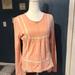 American Eagle Outfitters Tops | Junior Size Medium Light Pink With Light Tan Band Accents American Eagle. | Color: Pink/Tan | Size: Mj