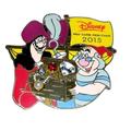 Disney Jewelry | Disney Pin Captiain Hook Smee Treasure Chest Peter Pan Chase Visa 2015 107412 | Color: Blue/Red | Size: Disney Pin